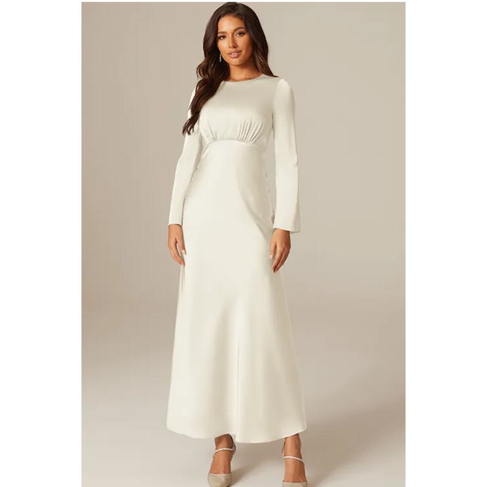 AW GINEVRA DRESS Wedding Dress Simple Elegant Womans Size 8